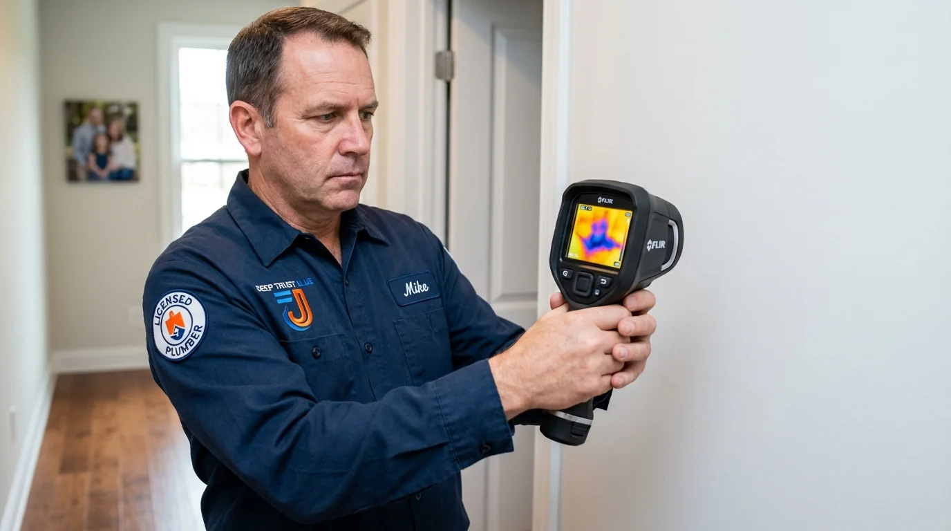 Thermal imaging leak detection by Johns Plumbing LLC in Kenmare